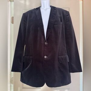 Men’s EXPRESS ~ Y2K Black Velvet Suit Jacket Blazer Sz 42R ~ Holidays
